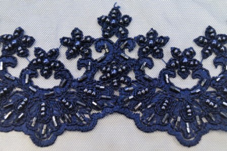 Ткань фатин (сетка) с вышивкой кружевом