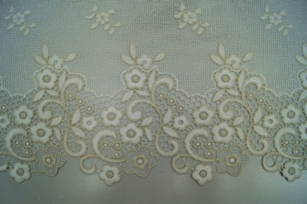 Ткань фатин (Сетка) с вышивкой Blumarine